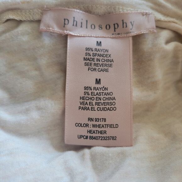 Philosophy Pull Over Shirt Size Medium Short Sleeve Perfect for Summer - Picture 3 of 8